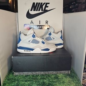 Nike Air Jordan 4 Retro Military Blue 2024 Size 6Y Or 7.5 Wmn. HF4281-14t Size 6
